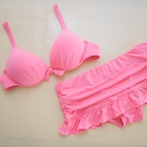 Coco Rave Coral Bikini Skirt Swim Set